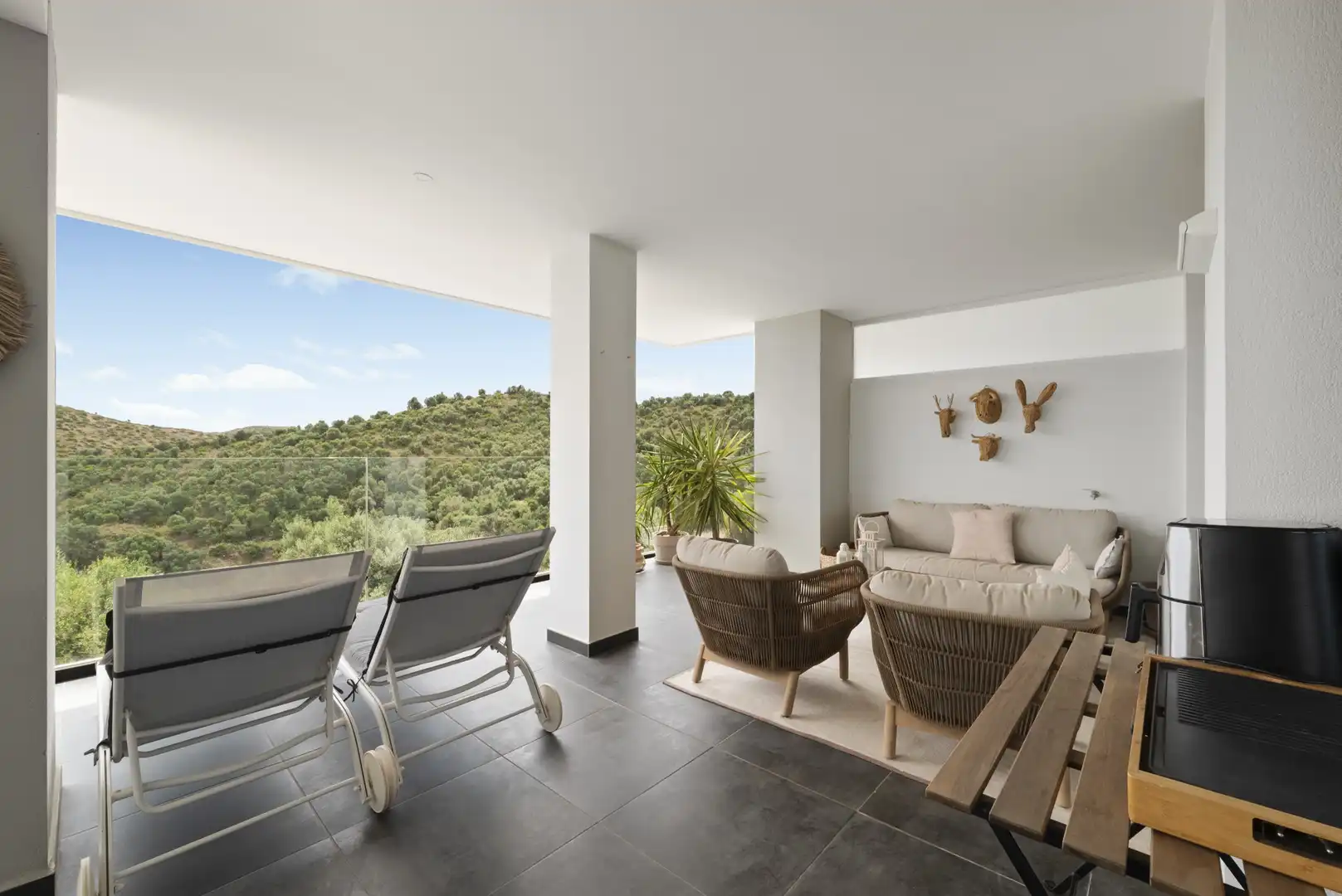 Terraza de Apartamento en venta en Mijas con Aire acondicionado, Terraza y Piscina