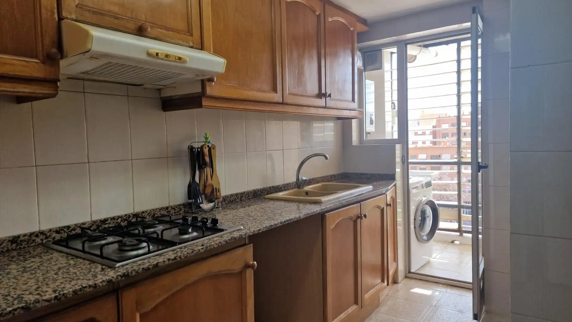 Kitchen of Flat for rent in Sax  with Furnished and Balcony
