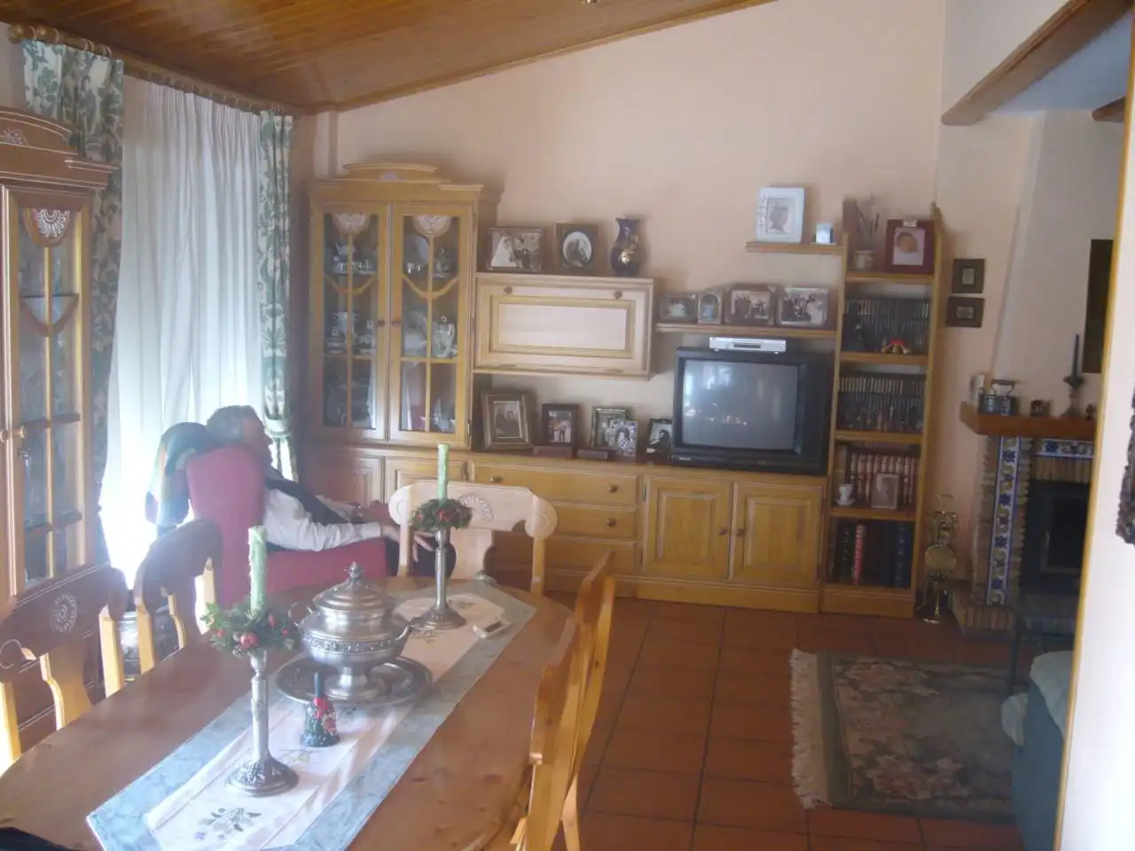 Sala de estar de Casa adosada en venta en Banyeres de Mariola con Calefacción y Terraza