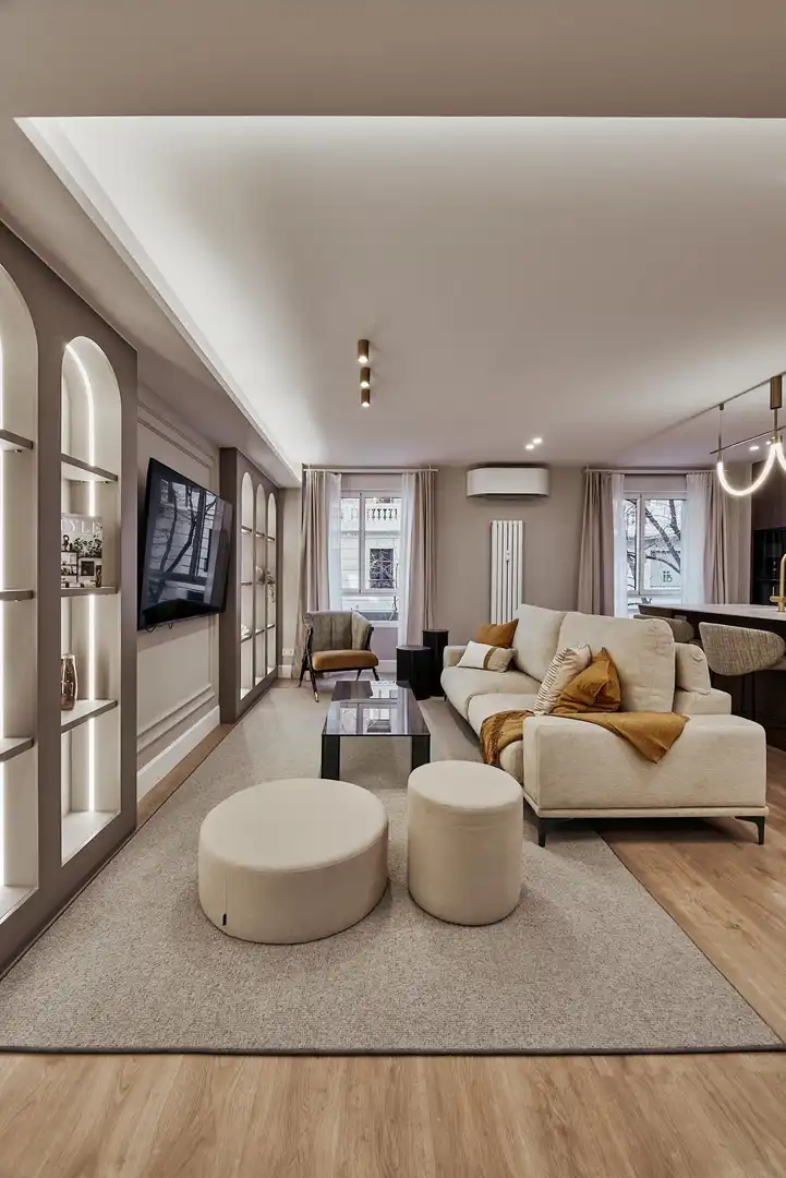 Sala de estar de Piso en venta en Madrid con Aire acondicionado, Calefacción y Domótica