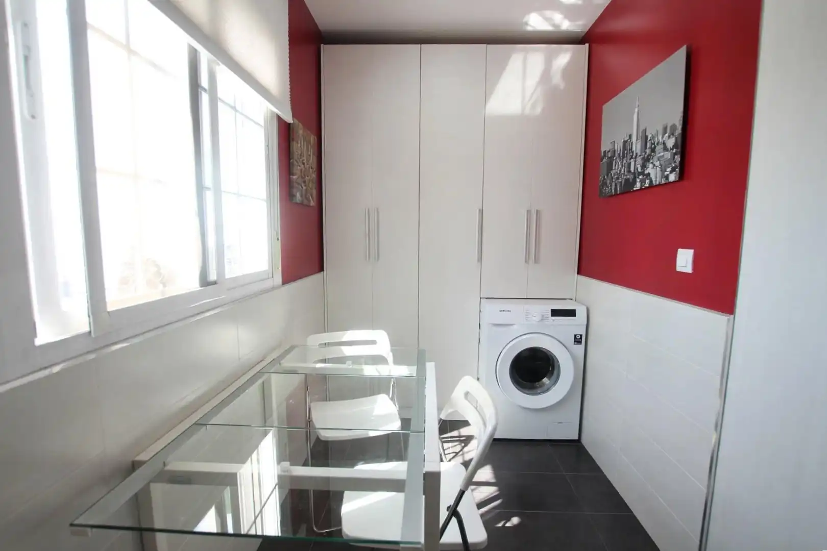 Küche von Wohnung zum Verkauf in Jerez de la Frontera mit Klimaanlage, Parkett und Terrasse