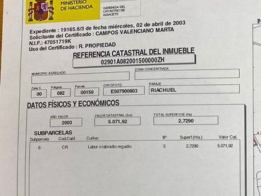 Terreno rústico en venta en Calle los Riachuelos 8