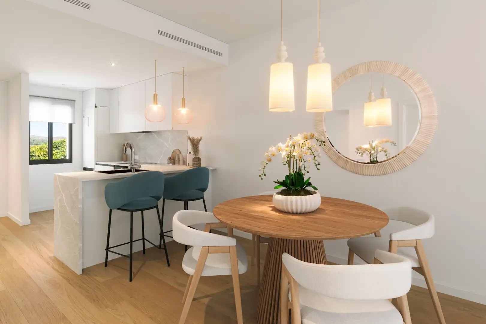 Menjador de Apartament en venda en L'Alfàs del Pi amb Jardí privat
