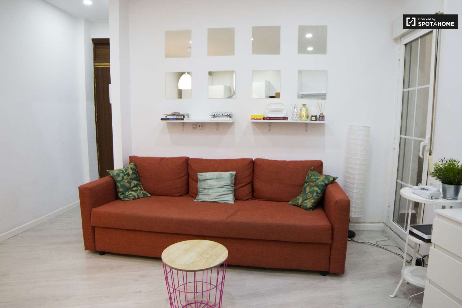 Sala d'estar de Apartament per a compartir en  Madrid Capital amb Aire condicionat, Calefacció i Terrassa