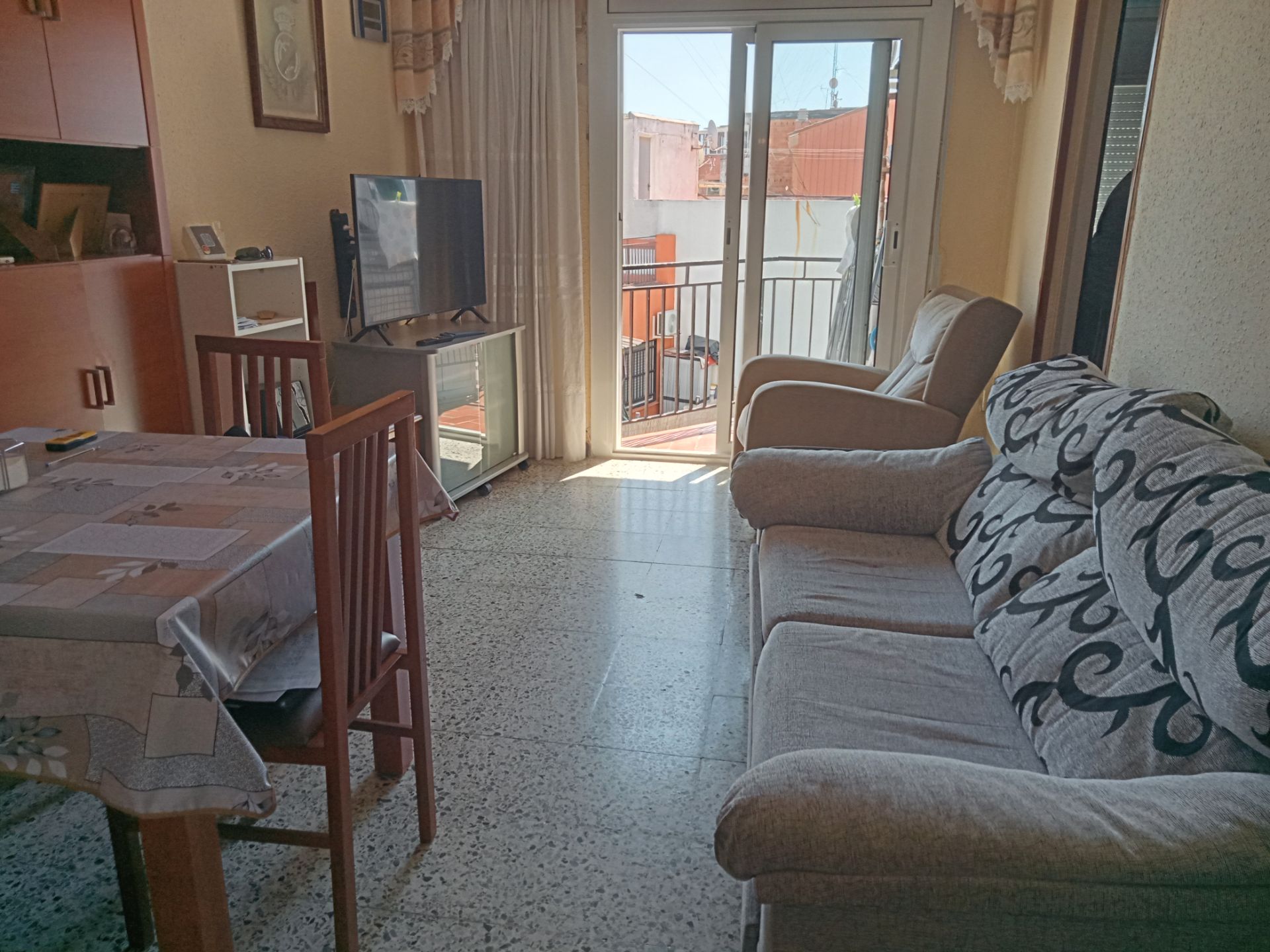 Living room of Flat for sale in Badalona  with Air Conditioner and Balcony