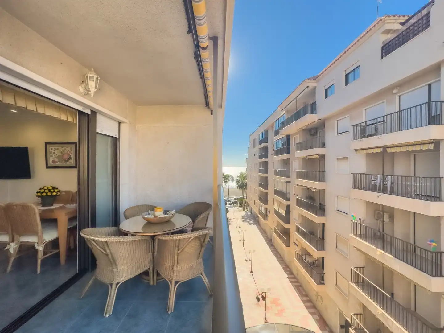 Terrassa de Apartament de lloguer en Santa Pola amb Terrassa, Moblat i Forn