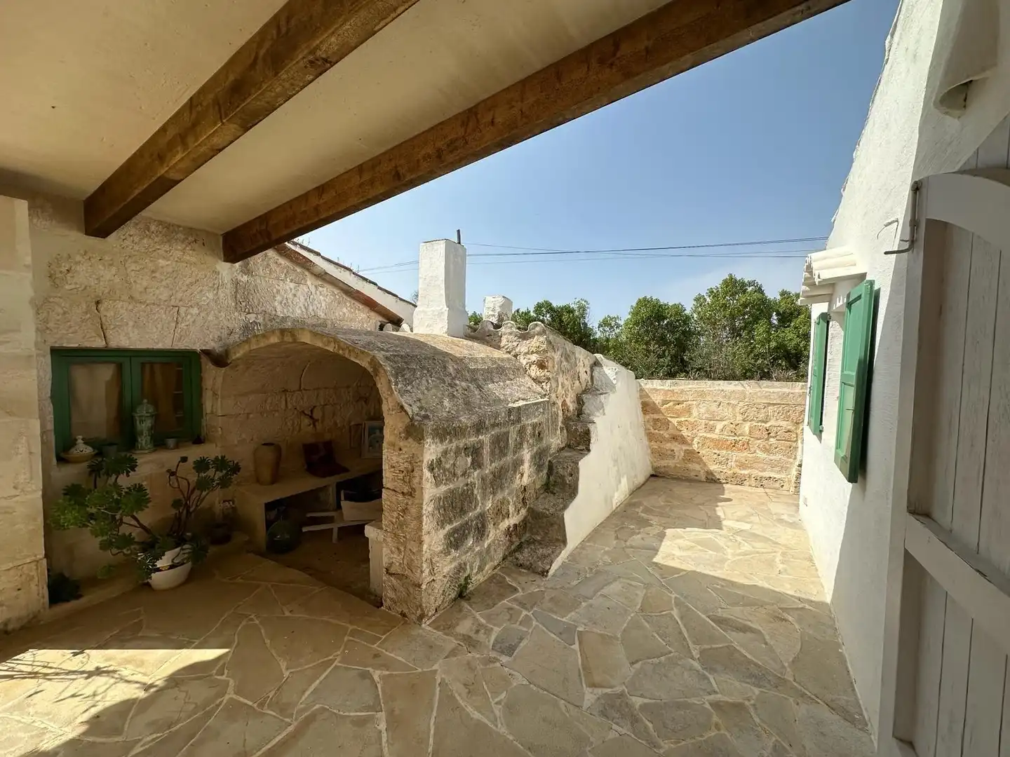Terrassa de Casa o xalet en venda en Sant Lluís amb Jardí privat