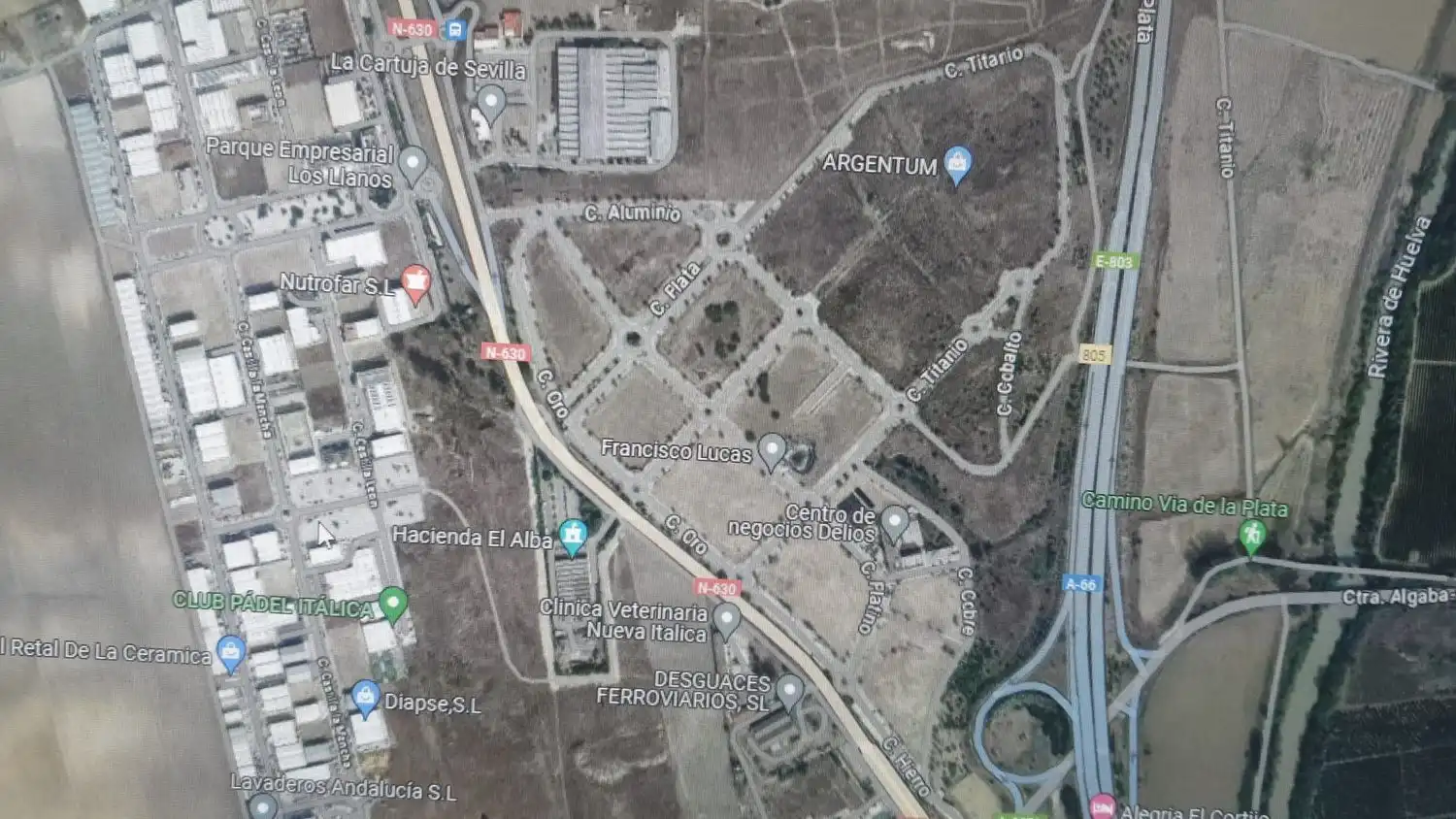 Terreno industrial en venta en Salteras
