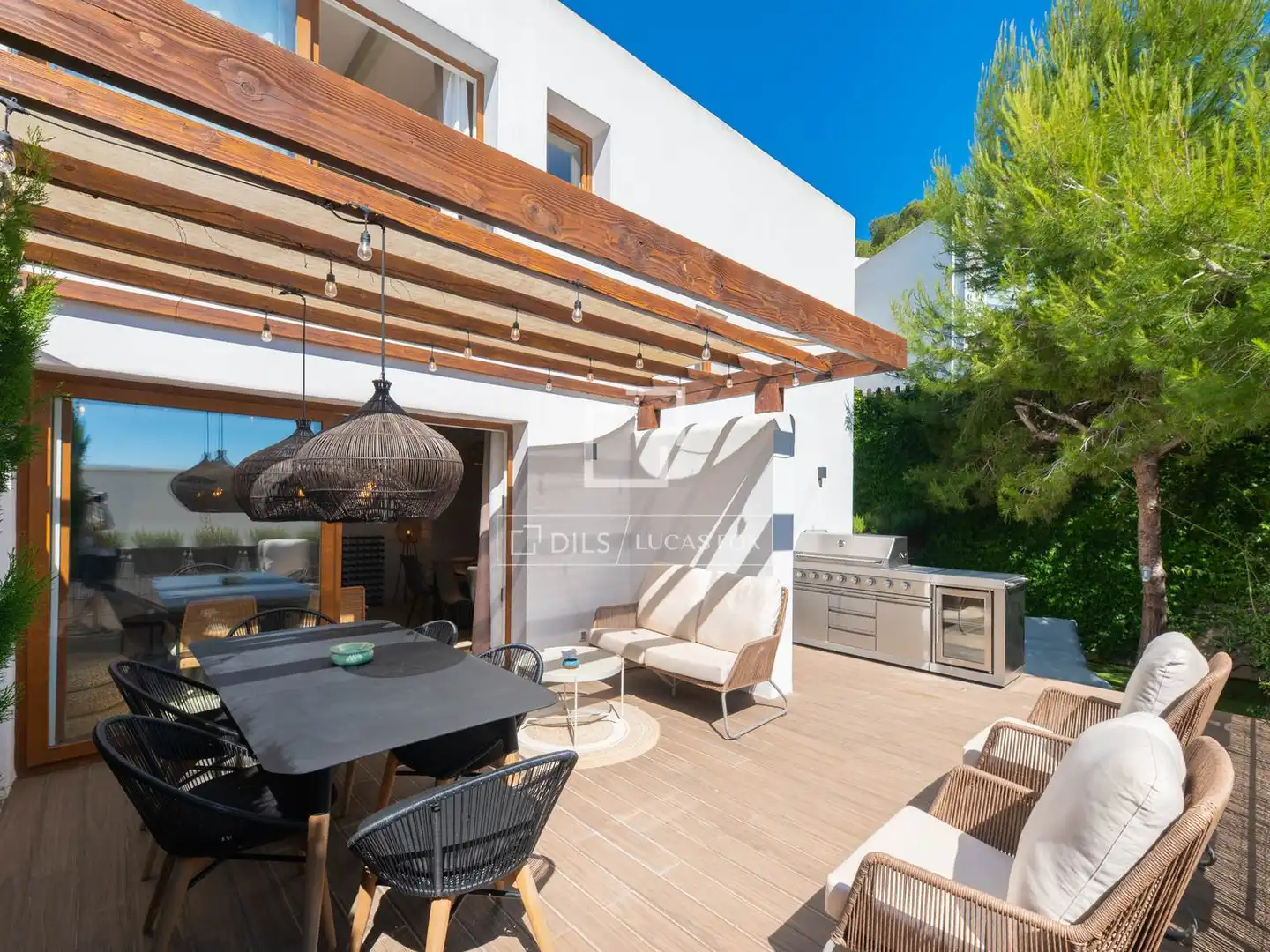 Terrasse von Haus oder Chalet zum Verkauf in Santa Eulària des Riu mit Klimaanlage, Heizung und Terrasse