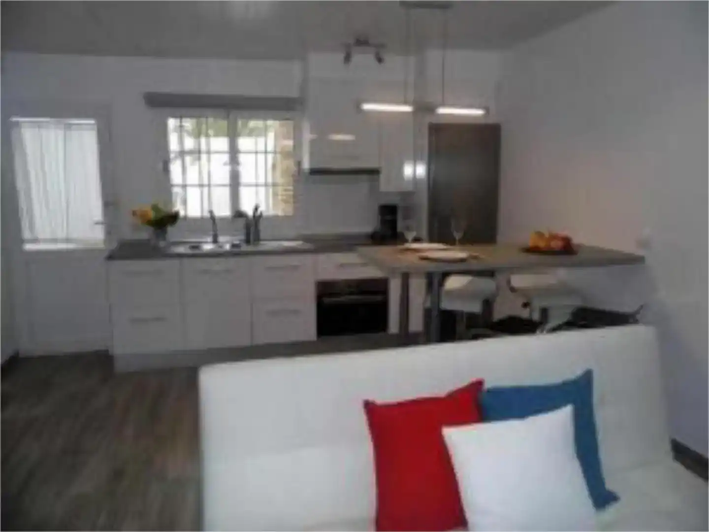Cuina de Apartament de lloguer en La Oliva amb Aire condicionat