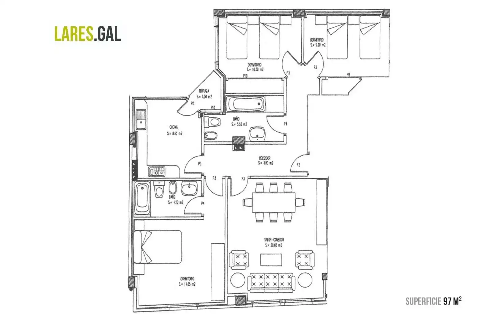 Flat with lift for sale in Rúa Antonio Soage Jalda, imagen 23