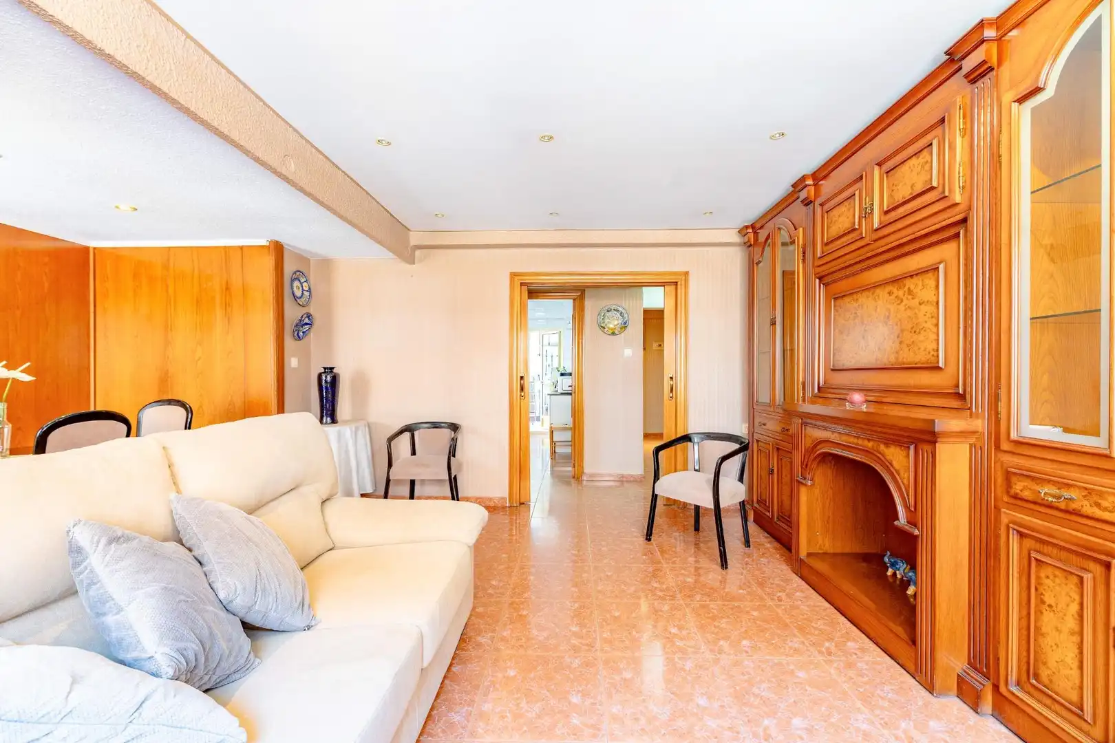 Living room of Flat for sale in Quatre Carreres