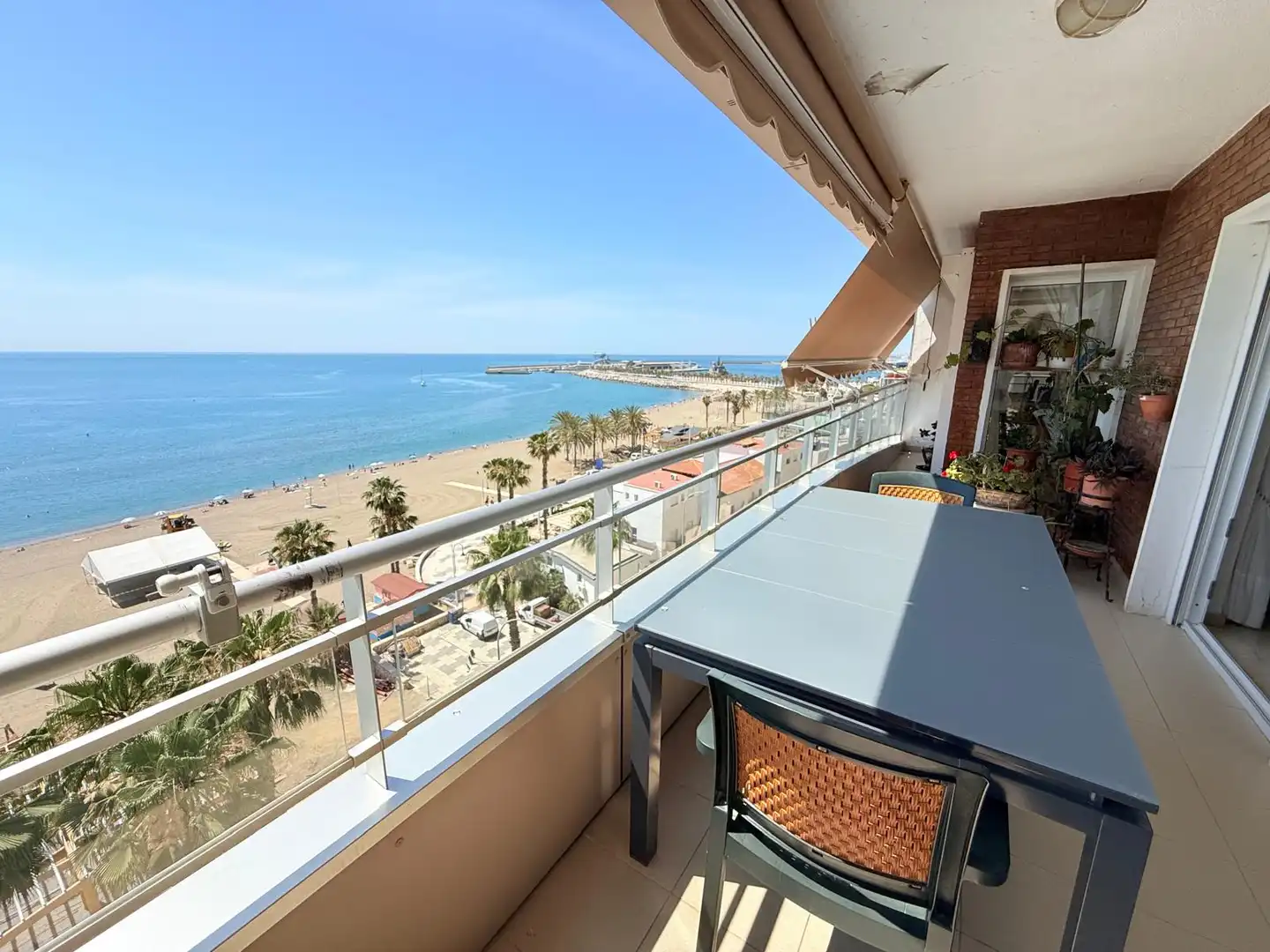 Terrasse von Wohnung zur Miete in Málaga mit Klimaanlage, Terrasse und Möbliert