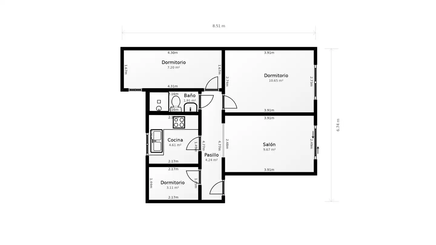 Flat for sale in D'Almansa, Verdum