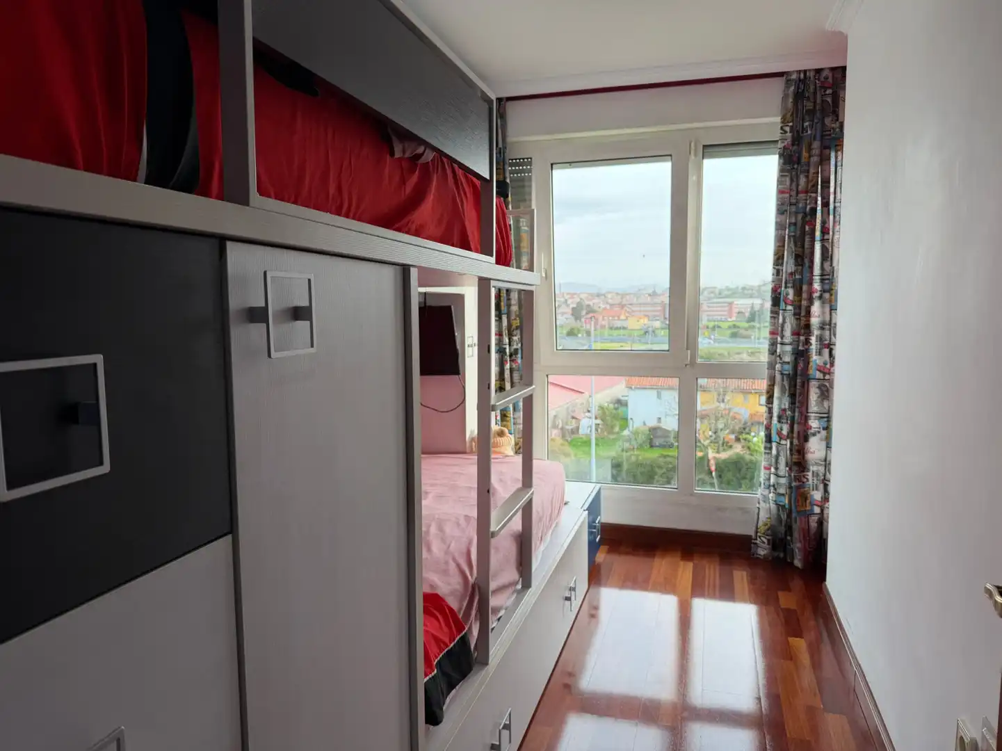 Schlafzimmer von Wohnung zum Verkauf in Santander mit Parkett und Terrasse