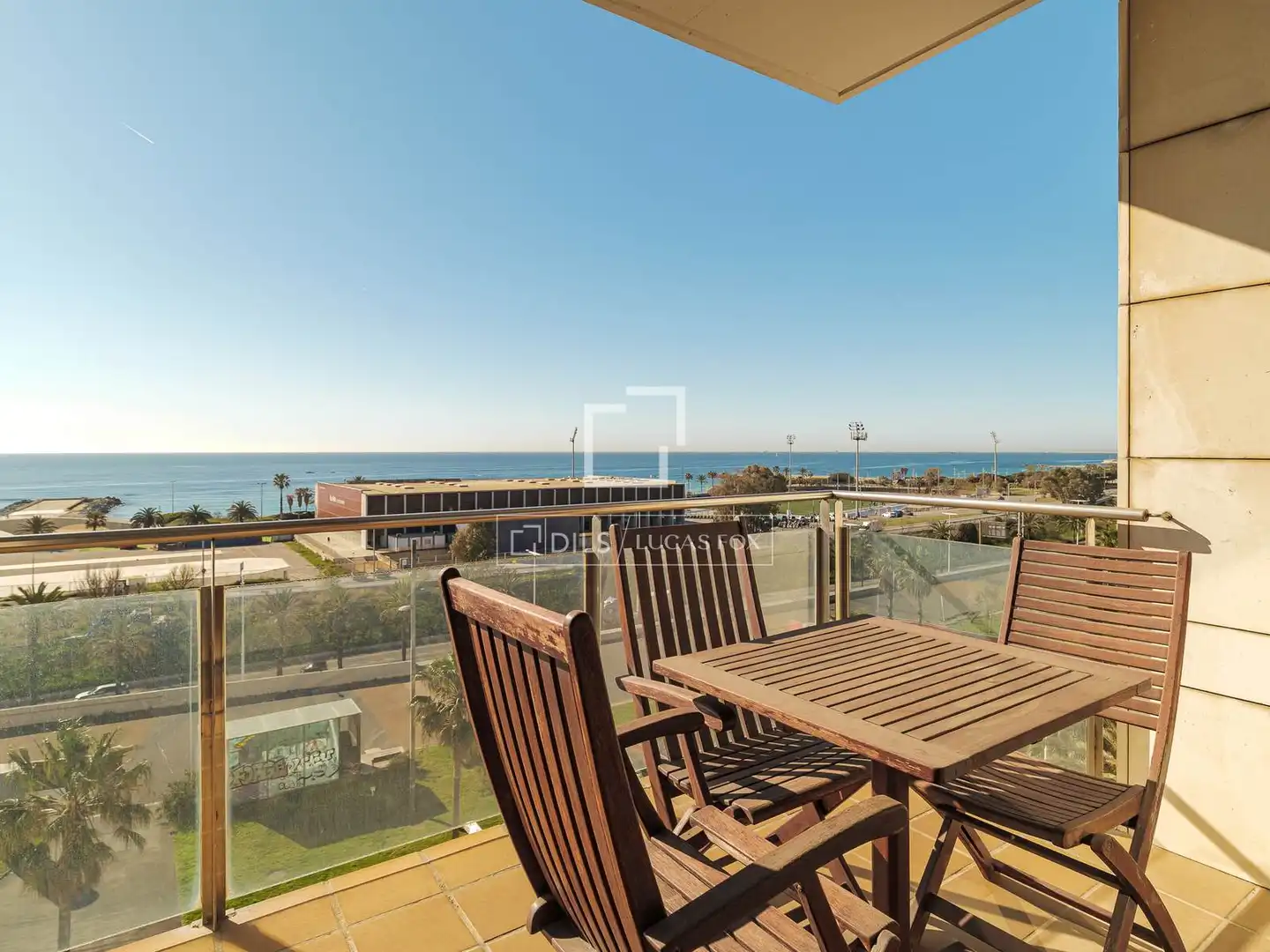 Terraza de Piso de alquiler en Barcelona con Aire acondicionado, Calefacción y Amueblado