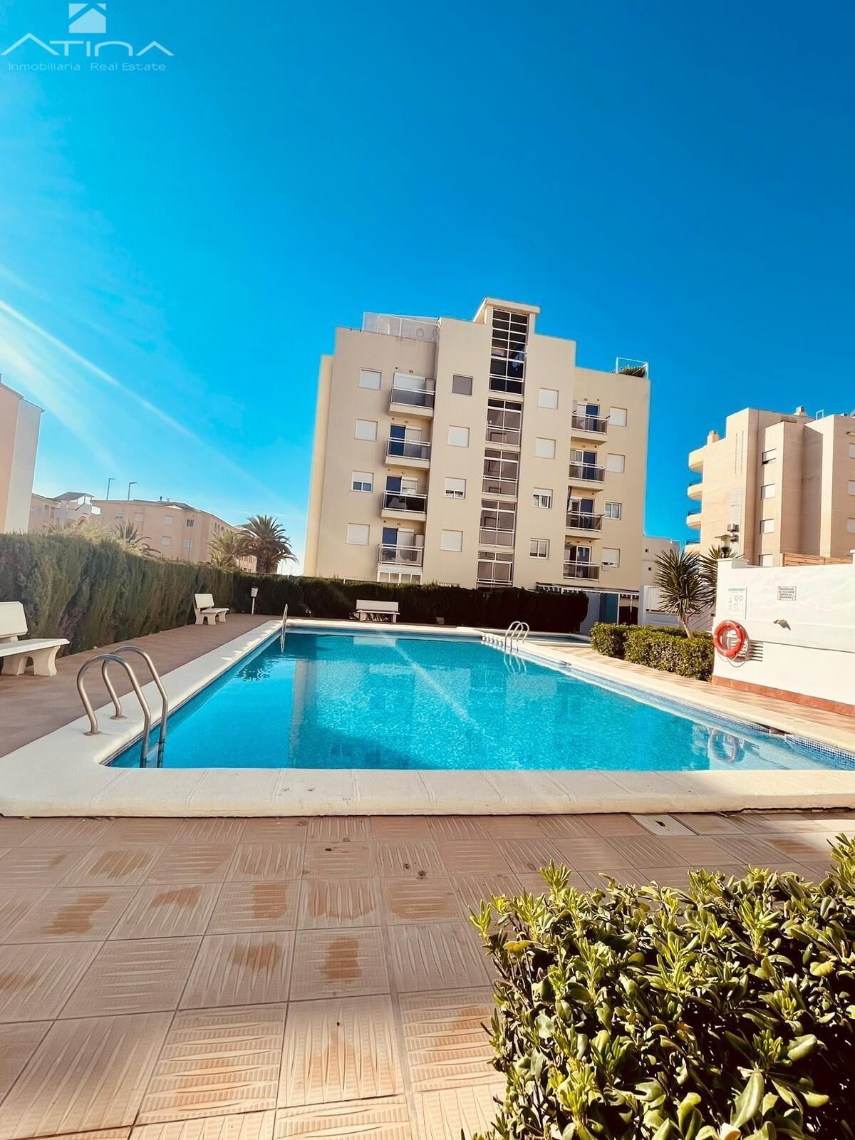 Piscina de Apartament en venda en Piles amb Aire condicionat, Jardí privat i Terrassa
