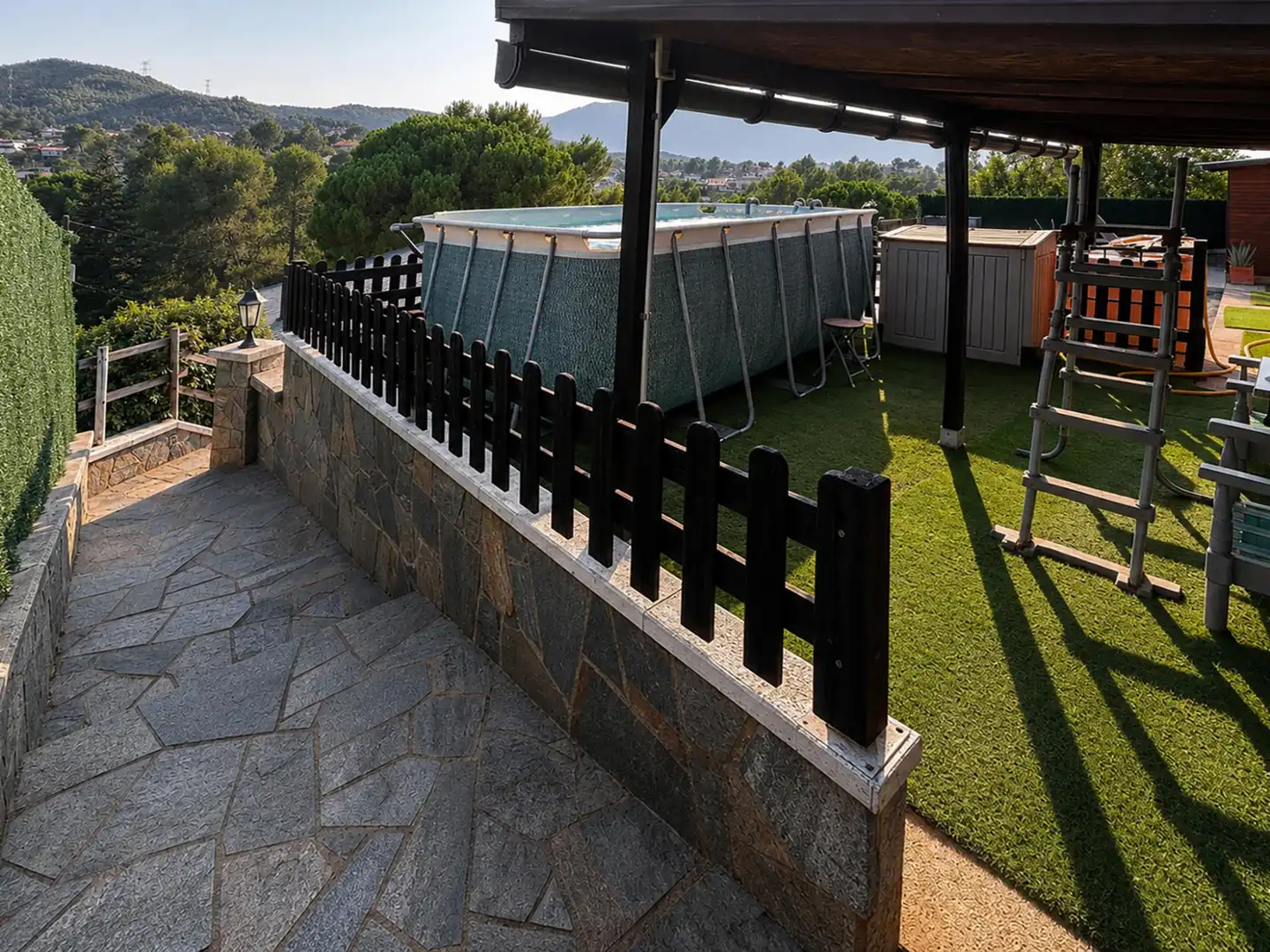 Terrassa de Casa o xalet en venda en Vacarisses amb Calefacció, Jardí privat i Terrassa