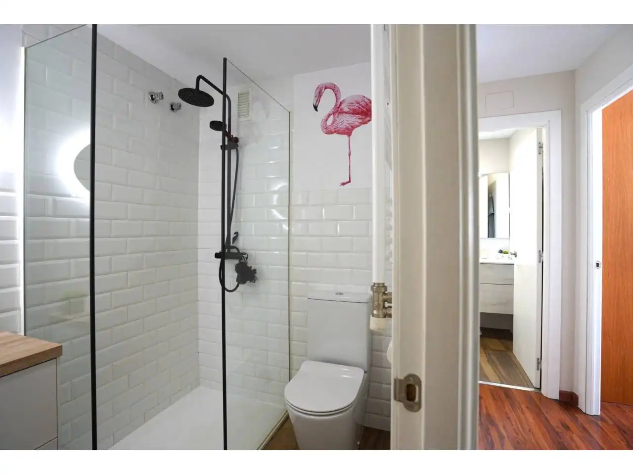 Bathroom of Flat for sale in Polinyà  with Heating, Private garden and Parquet flooring