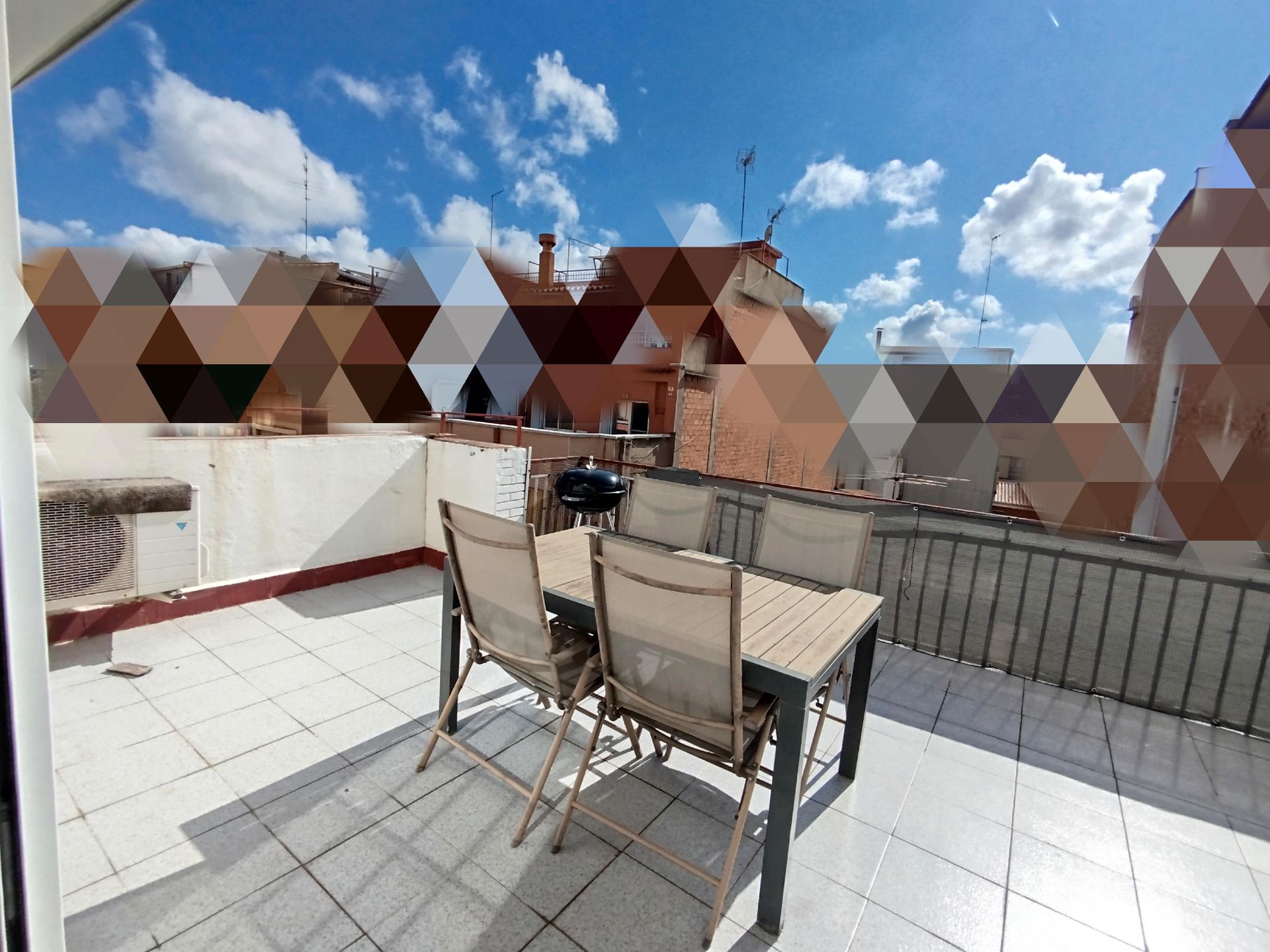 Terrace of Duplex for sale in L'Hospitalet de Llobregat  with Air Conditioner, Heating and Parquet flooring