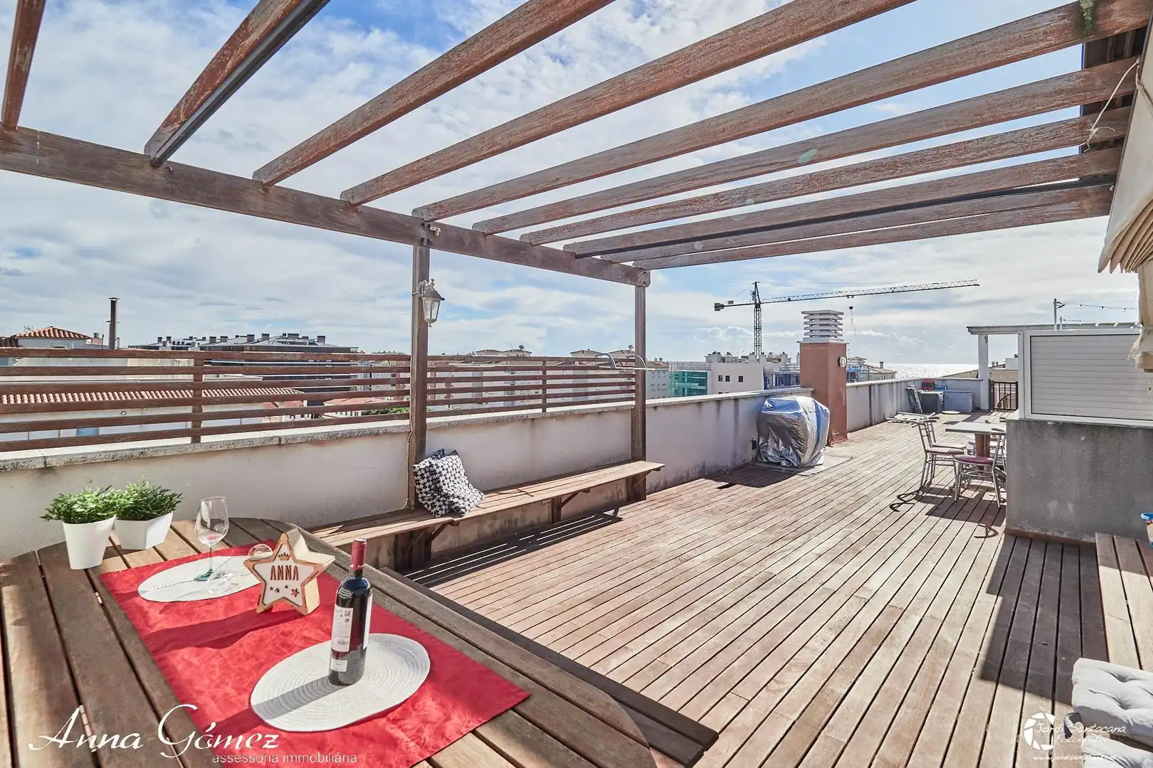 Terrasse von Dachboden zum Verkauf in Calafell mit Heizung, Terrasse und Gemeinschaftspool