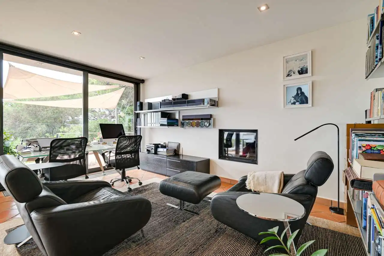 Sala de estar de Casa o chalet en venta en Palafrugell con Aire acondicionado, Calefacción y Jardín privado