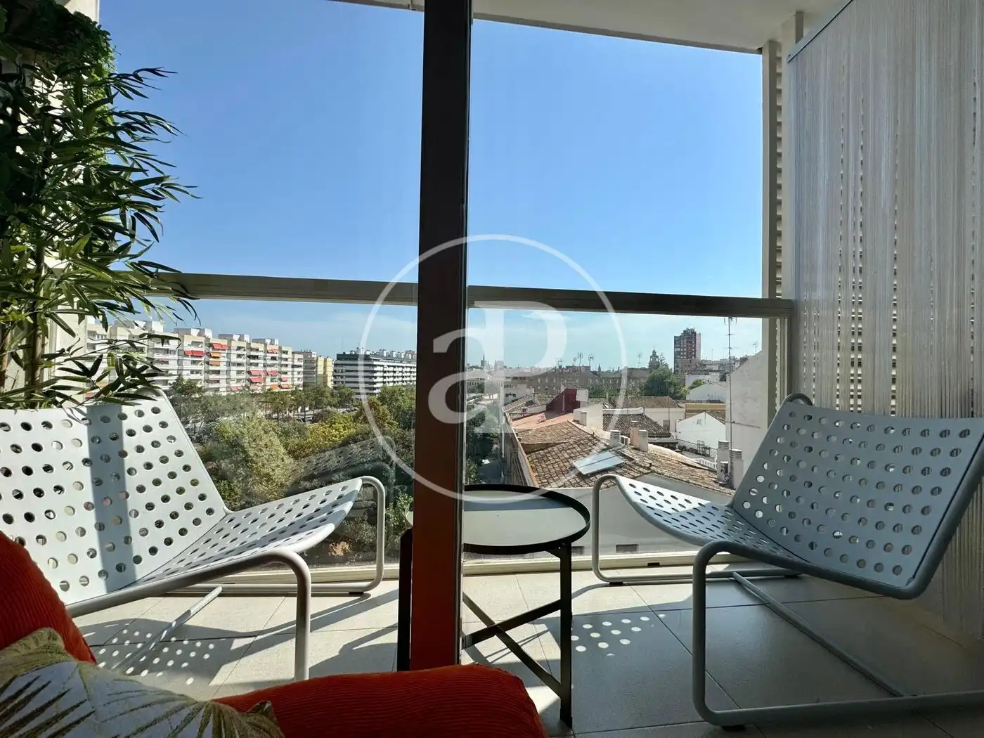 Terrace of Duplexes for rent in Valencia  with Air Conditioner, Heating and Furnished