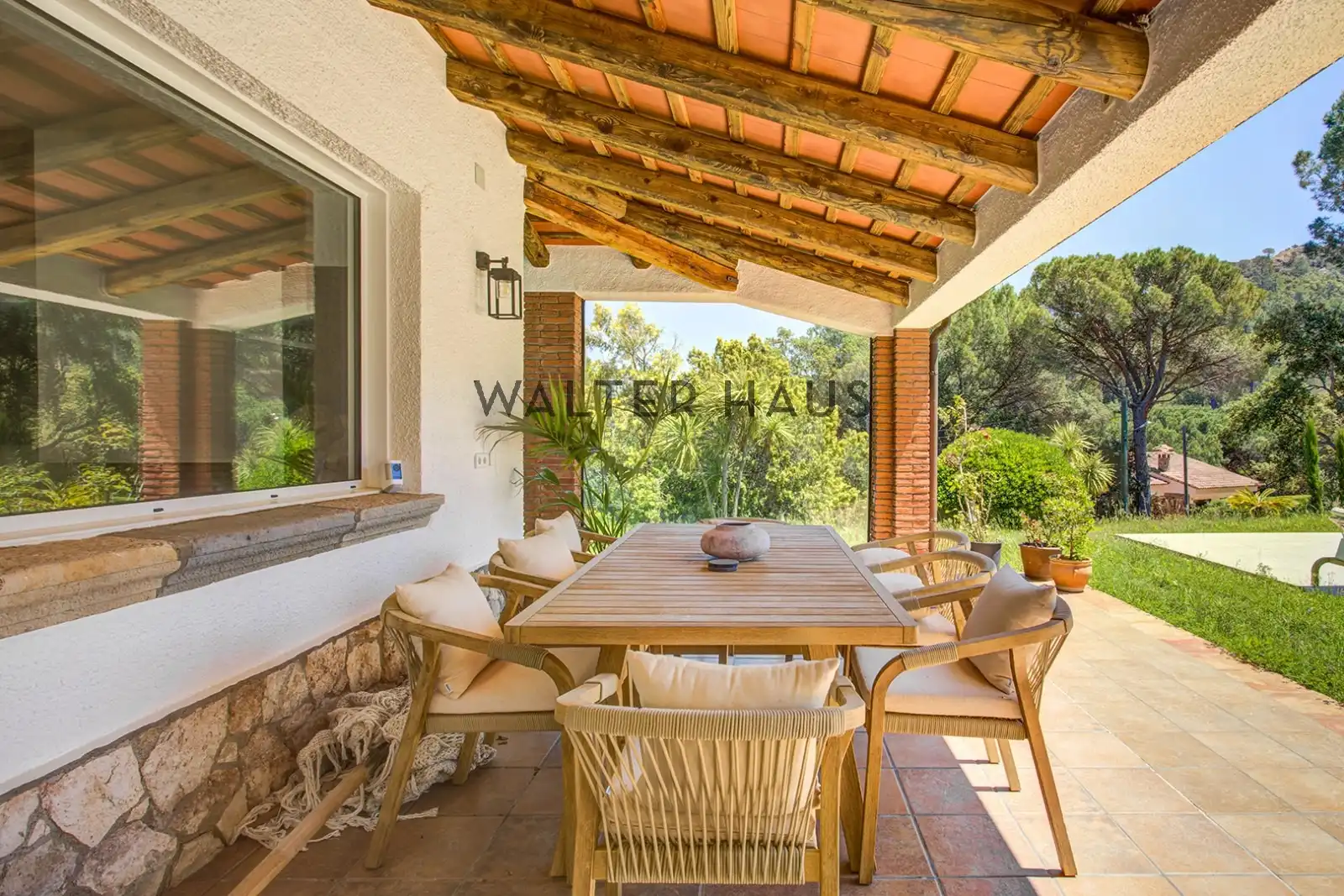 Terrassa de Casa adosada en venda en Santa Cristina d'Aro amb Aire condicionat, Jardí privat i Terrassa