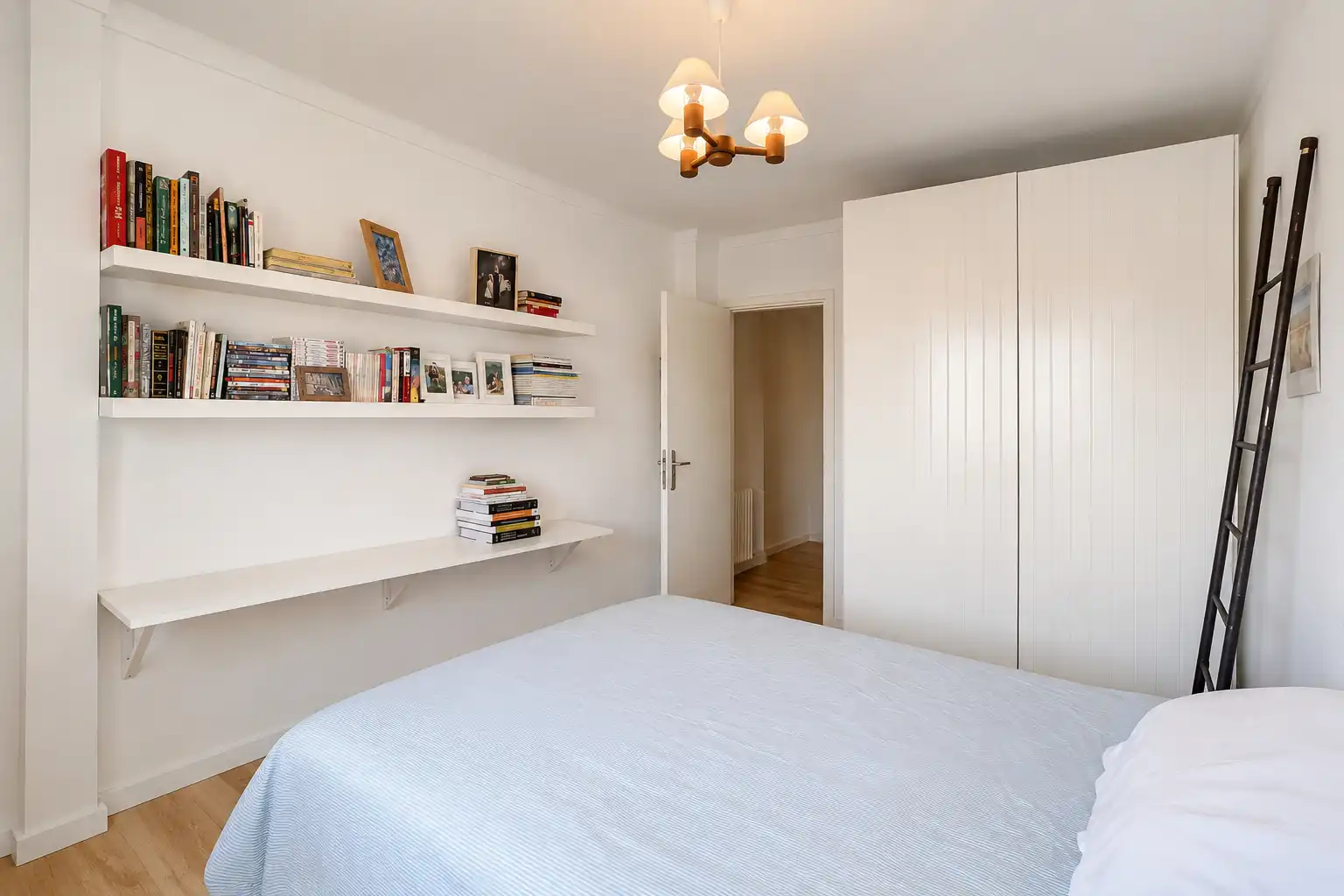 Schlafzimmer von Wohnung zum Verkauf in Figueres mit Heizung, Parkett und Terrasse