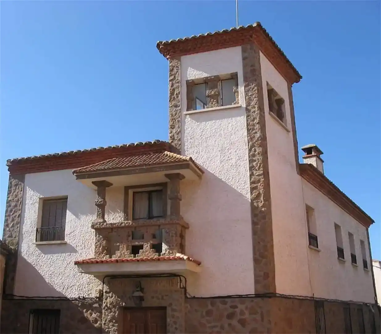 Vista exterior de Casa o chalet en venta en Santa Ana de Pusa con Jardín privado, Trastero y Piscina