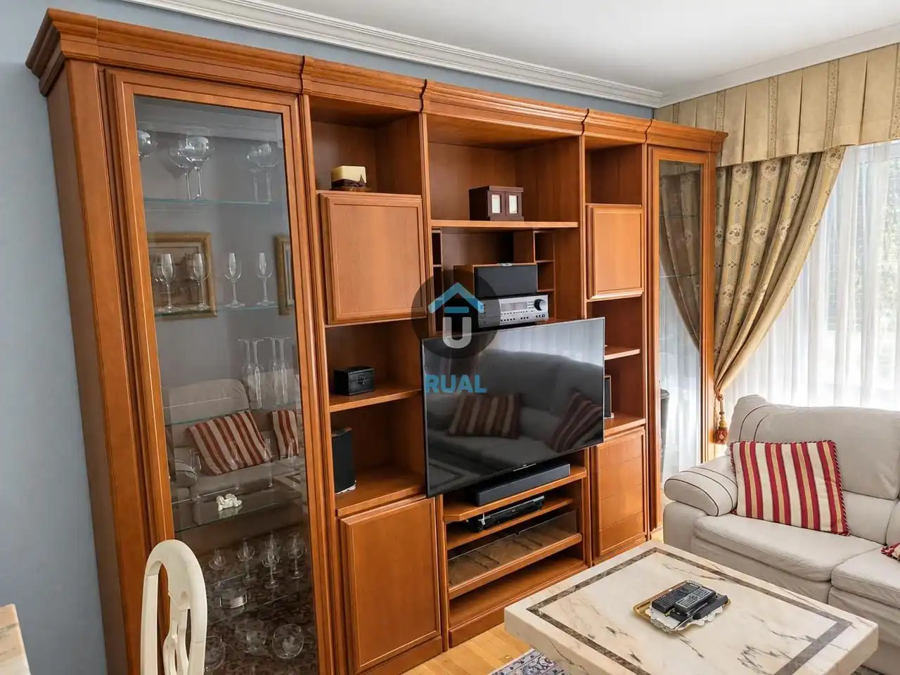 Wohnzimmer von Wohnung zur Miete in Madrid mit Klimaanlage, Heizung und Parkett