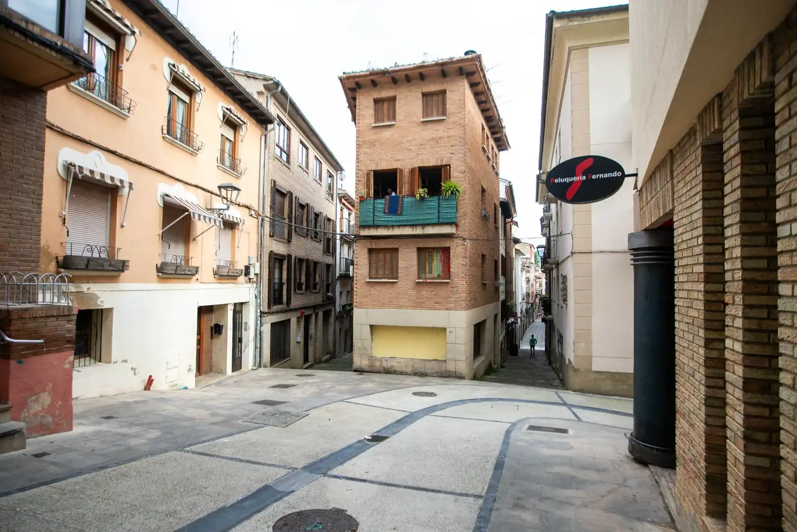 Außenansicht von Wohnung zum Verkauf in Estella / Lizarra mit Heizung, Terrasse und Möbliert