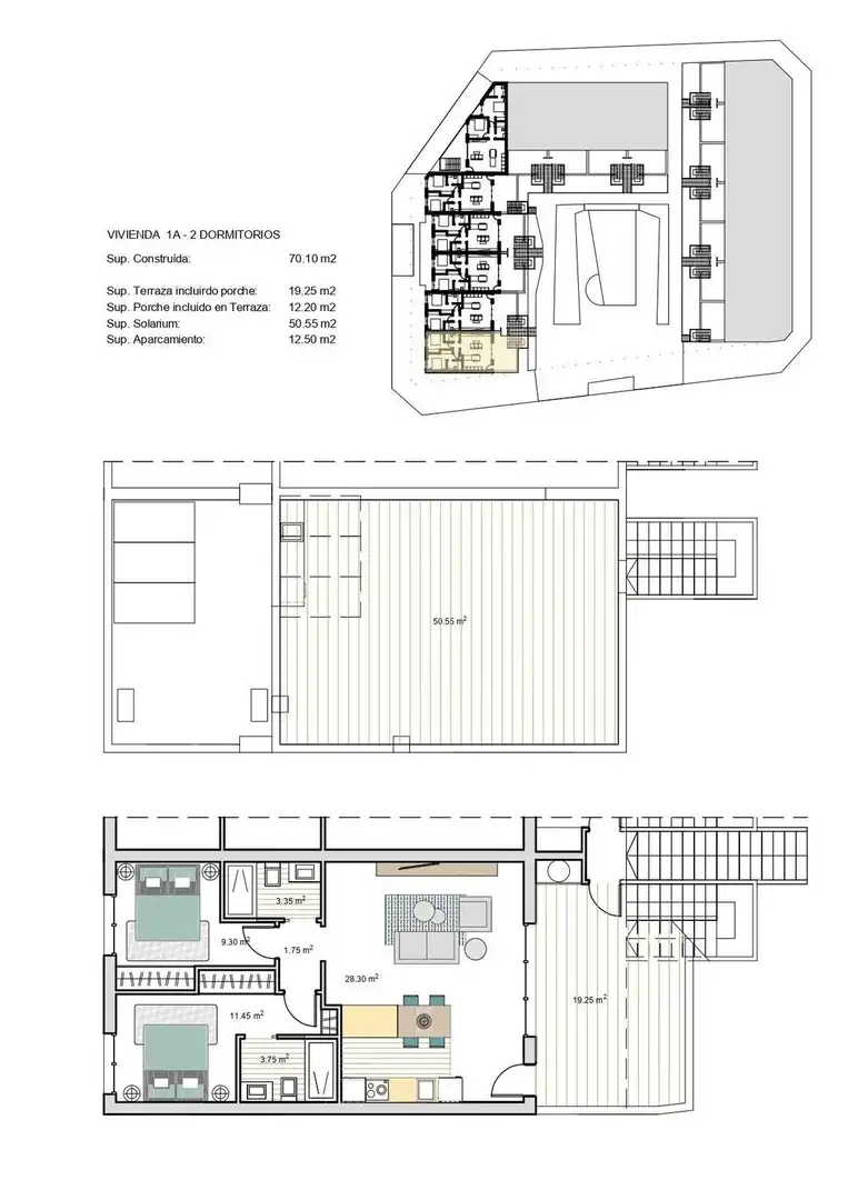 Apartament amb terrassa en venda a Roldán, imagen 17