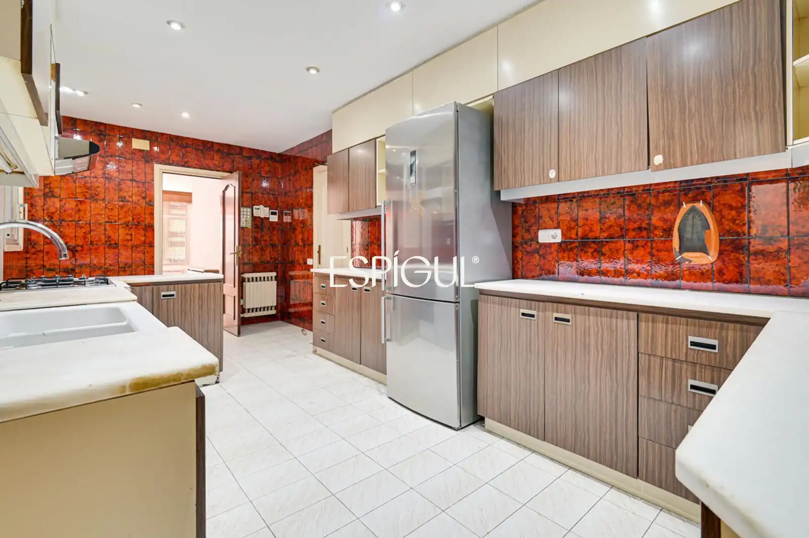Cocina de Piso en venta en Barcelona con Calefacción, Parquet y Terraza