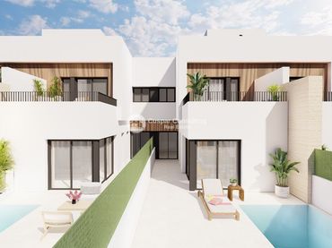 Maison mitoyenne avec piscine à vendre à Santiago de la Ribera