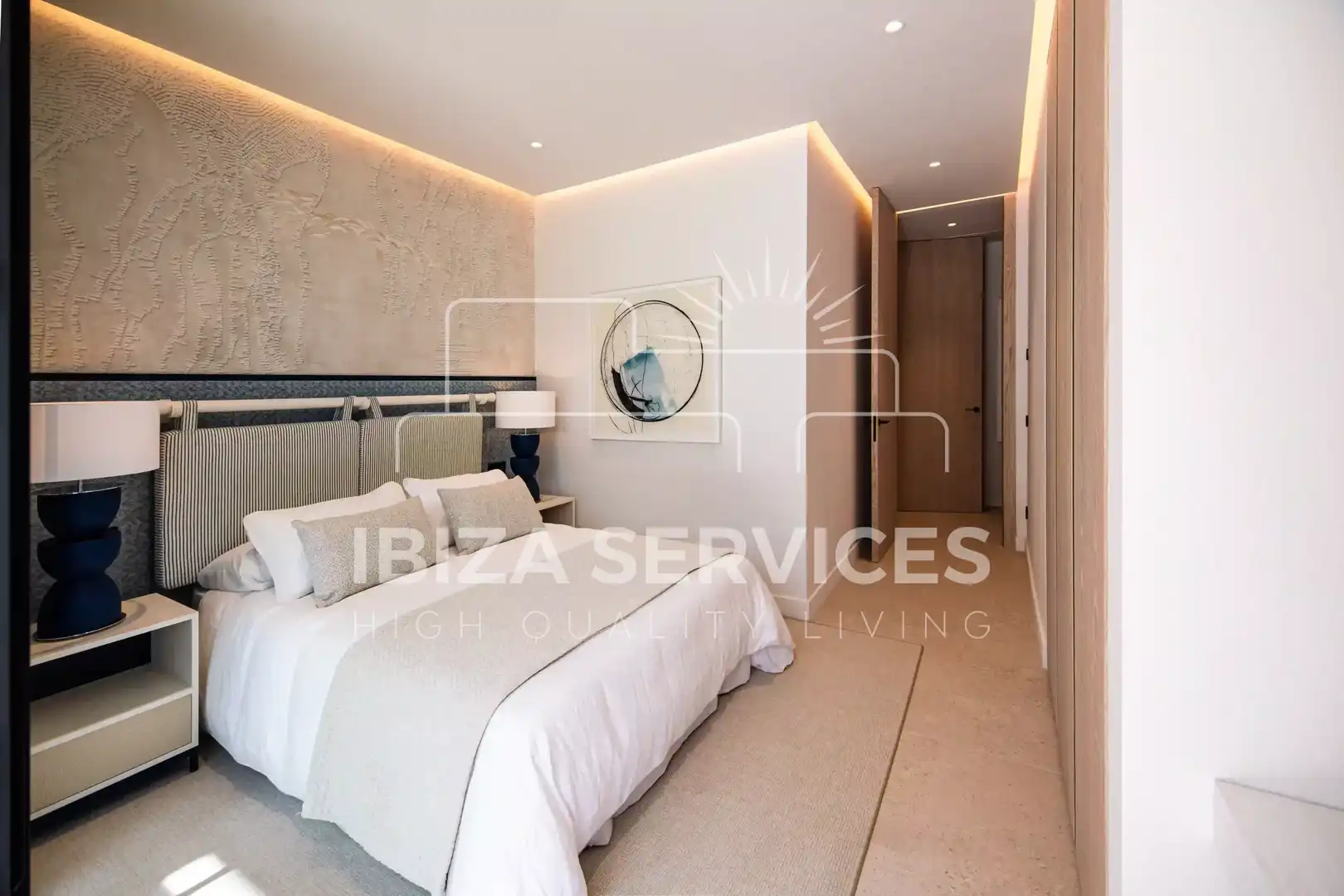 Habitación de Casa o chalet en venta en Santa Eulària des Riu con Aire acondicionado, Jardín privado y Piscina