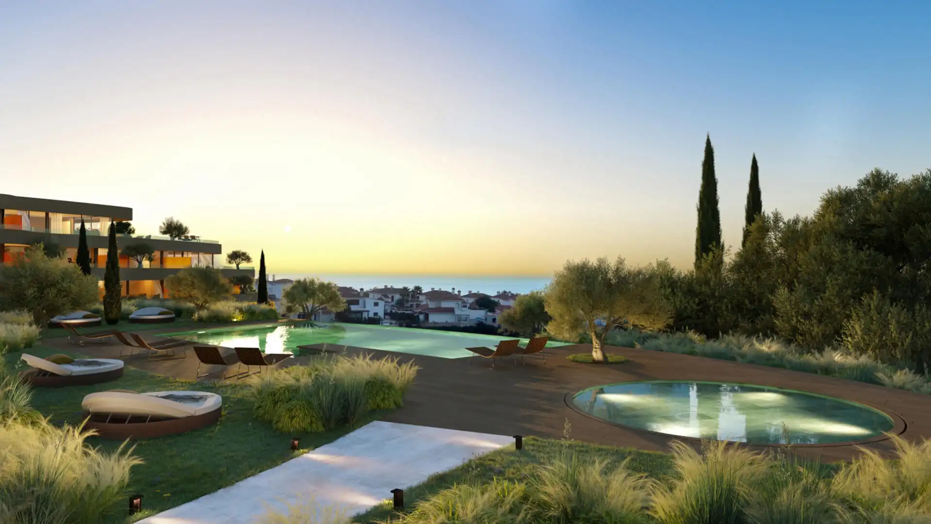 Terraza de Apartamento en venta en Fuengirola con Aire acondicionado, Calefacción y Jardín privado