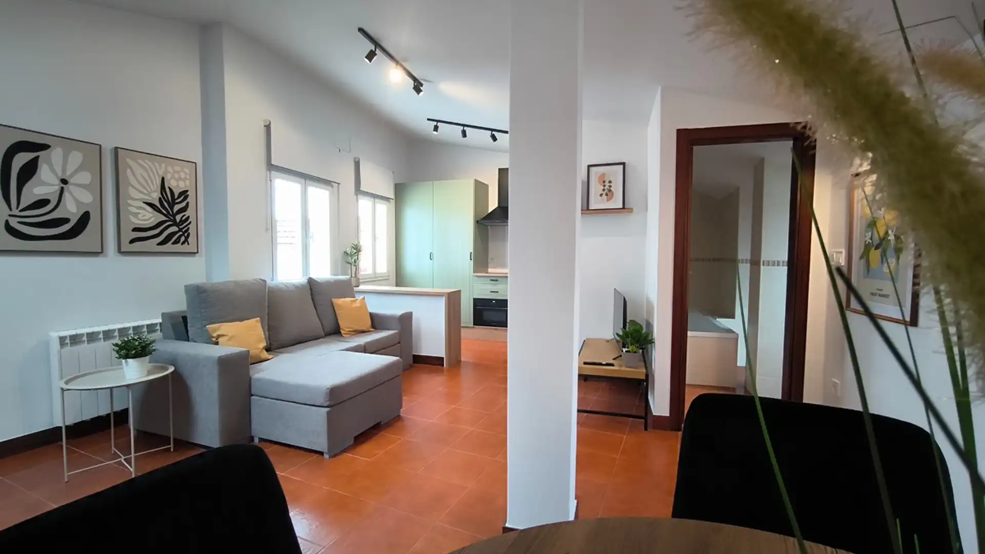 Sala de estar de Ático en venta en Vilagarcía de Arousa con Calefacción y Amueblado