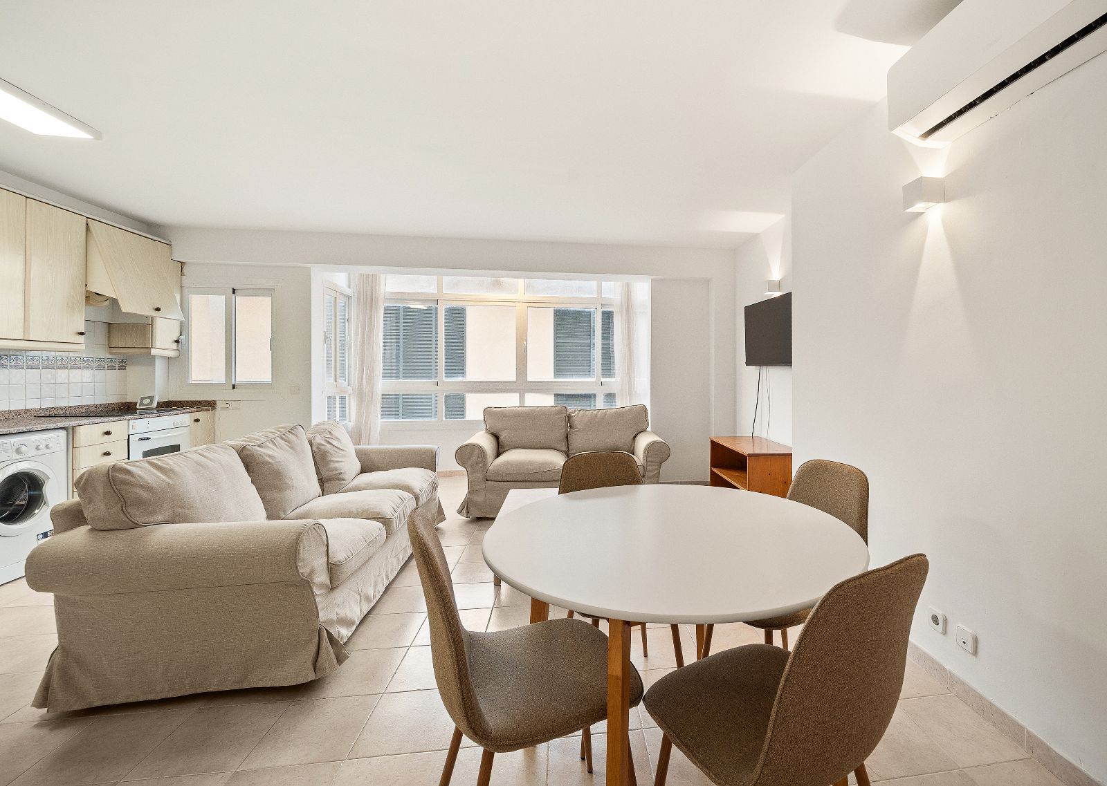 Sala d'estar de Àtic en venda en Pollença amb Aire condicionat, Calefacció i Terrassa