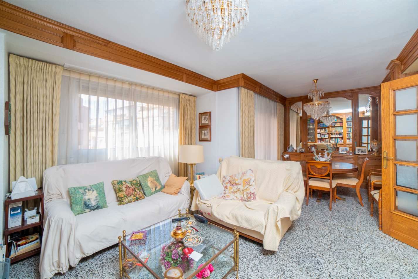 Sala de estar de Piso en venta en  Valencia Capital con Calefacción, Terraza y Amueblado