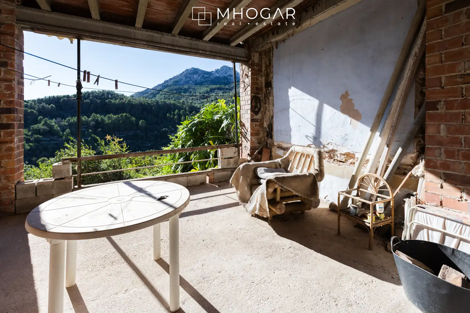 Terraza de Finca rústica en venta en La Vall de Laguar con Jardín privado, Terraza y Balcón