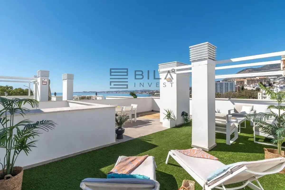 Terrasse von Dachboden zum Verkauf in Benalmádena mit Klimaanlage, Terrasse und Abstellraum