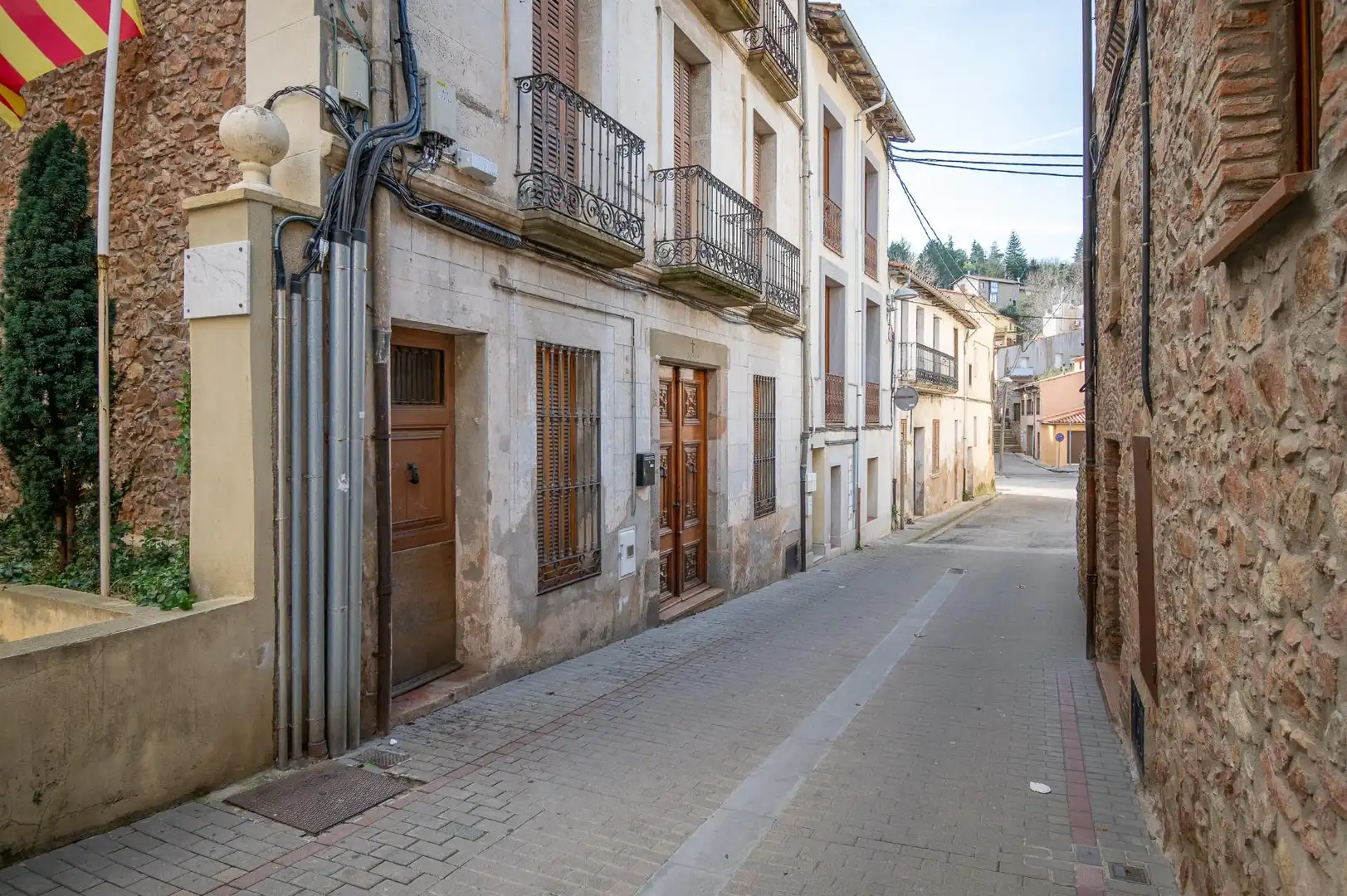Vista exterior de Finca rústica en venta en Sant Hilari Sacalm con Jardín privado, Terraza y Trastero