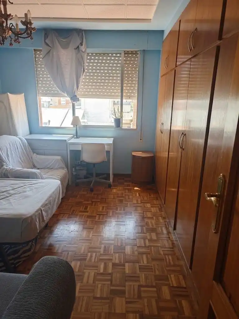 Bedroom of Flat for sale in Benetússer  with Air Conditioner and Balcony