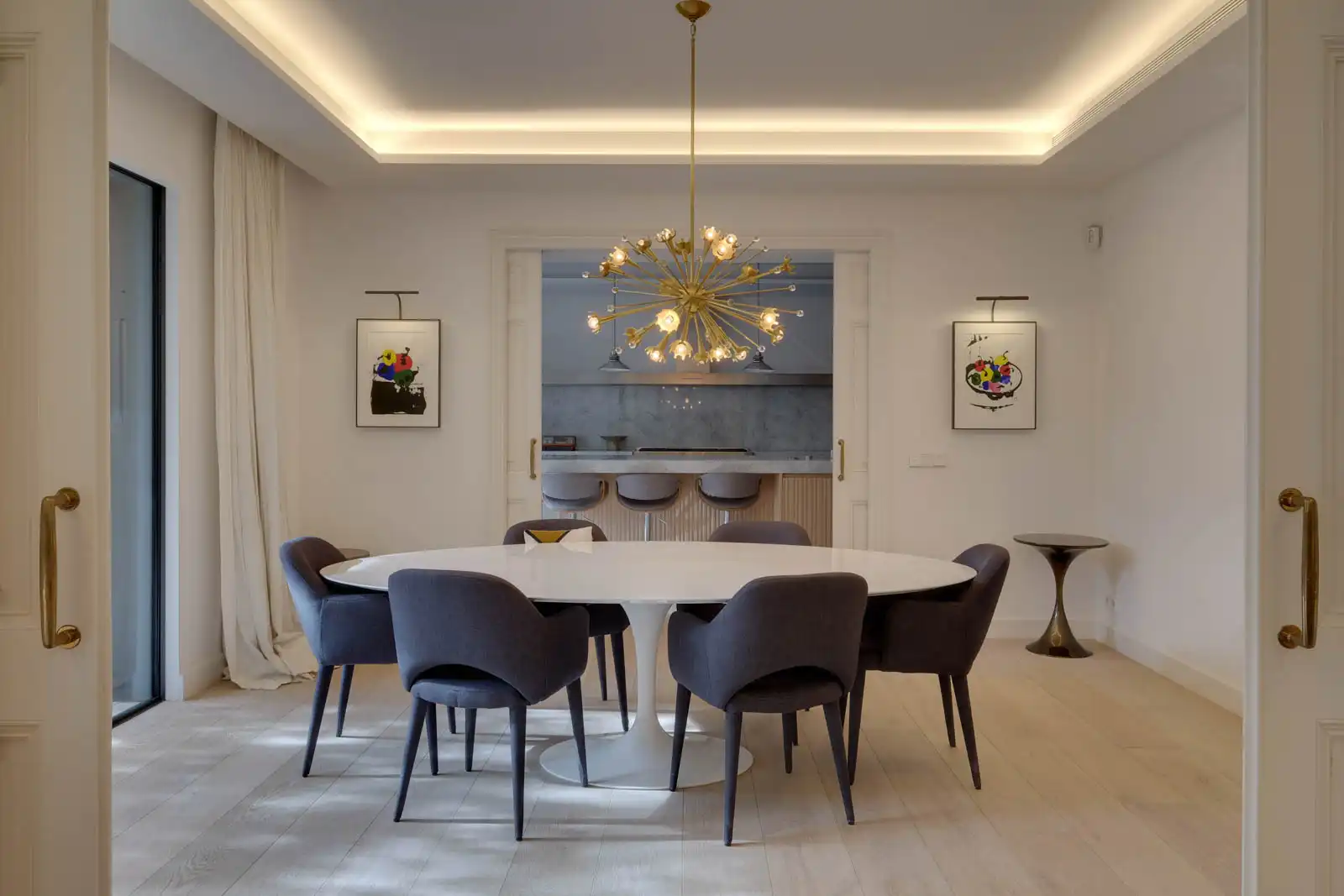 Dining room of Flat for sale in Barcelona  with Air Conditioner, Heating and Parquet flooring