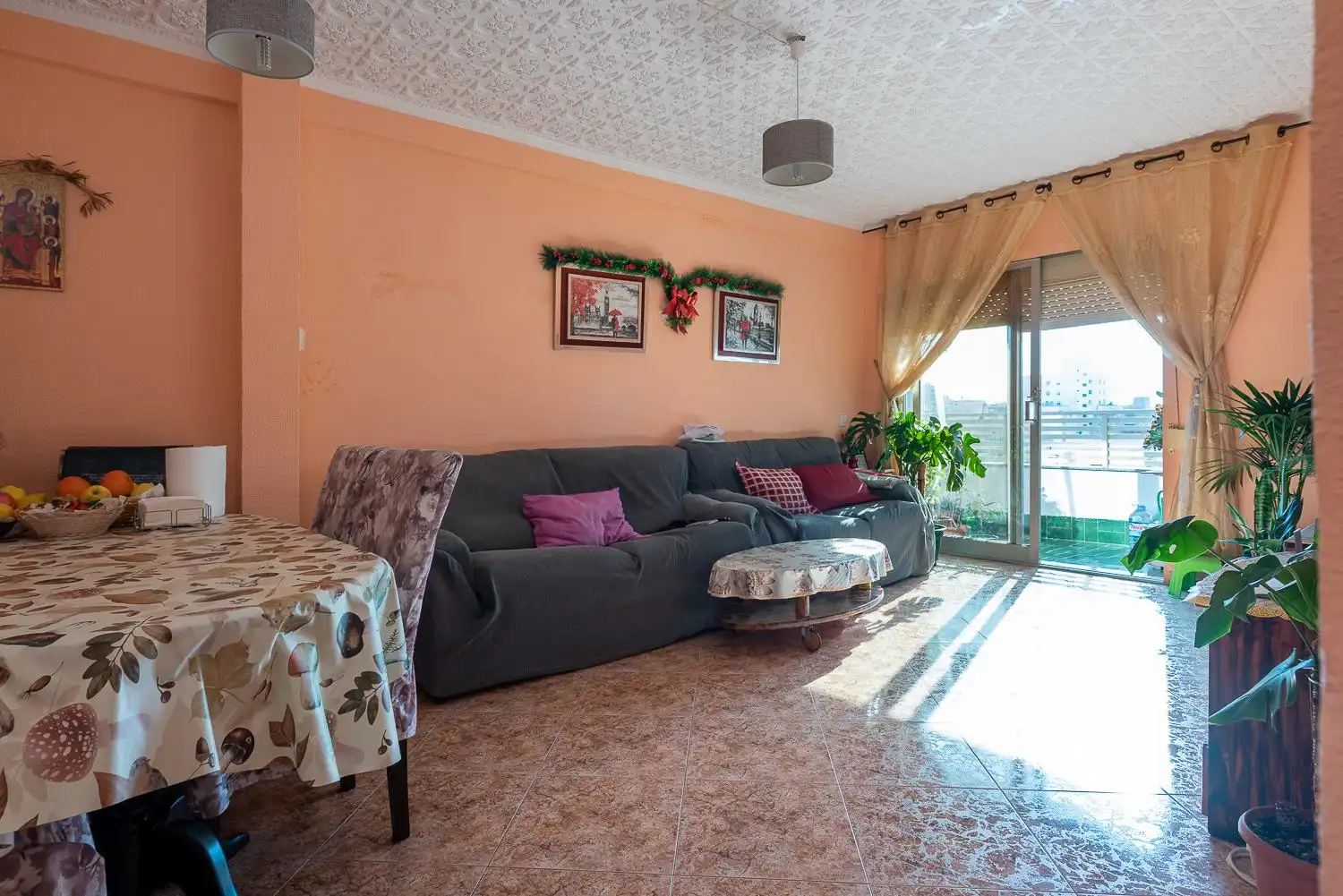 Sala de estar de Piso en venta en Cartagena con Aire acondicionado, Amueblado y Balcón