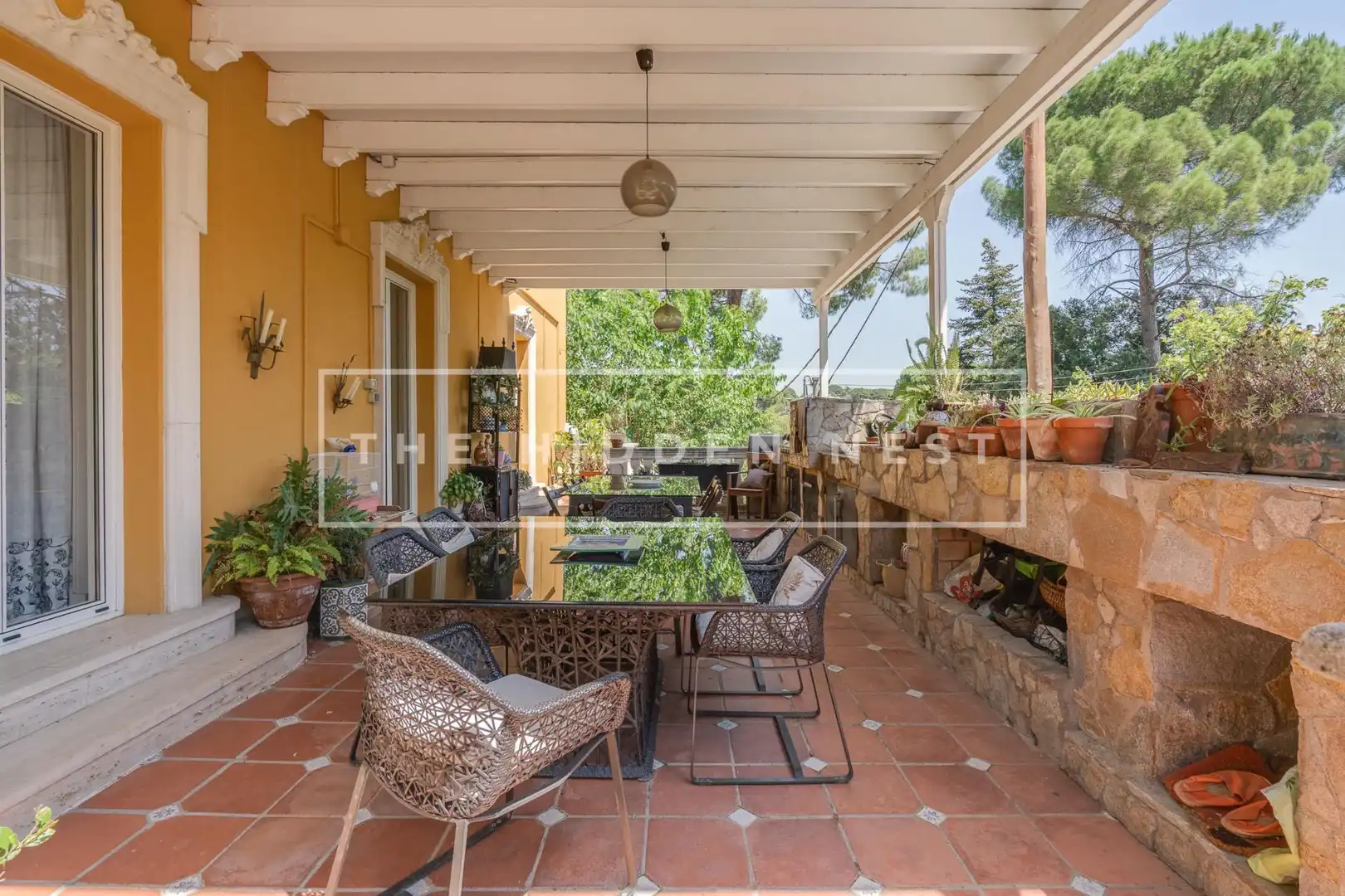 Terrassa de Casa o xalet en venda en Sant Cugat del Vallès amb Aire condicionat, Calefacció i Jardí privat