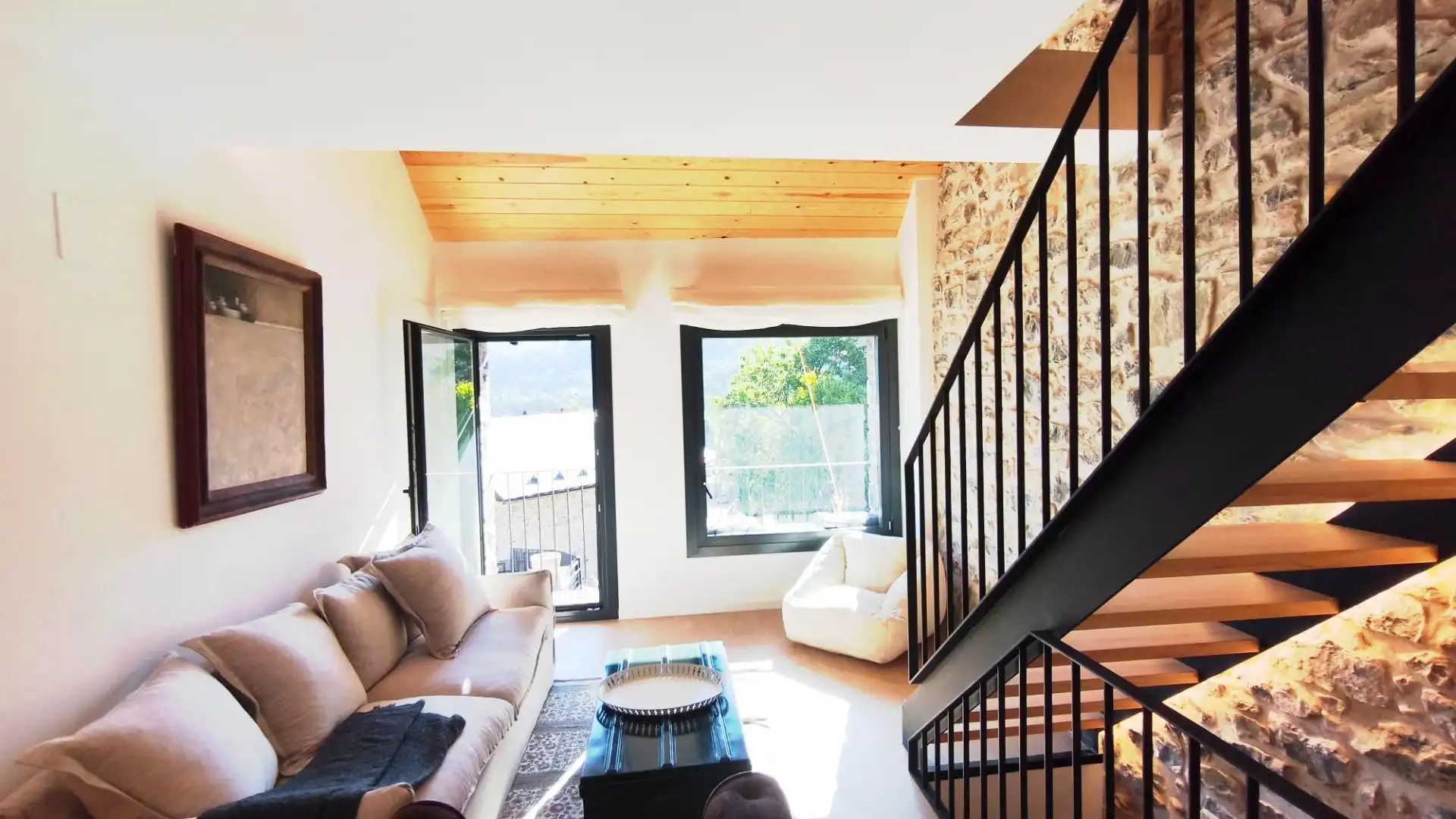 Living room of Houses for sale in Panticosa  with Heating, Furnished and Balcony