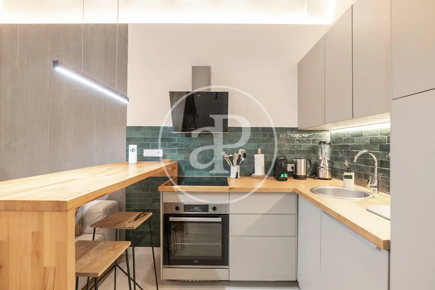 Cocina de Piso en venta en Barcelona con Aire acondicionado, Calefacción y Amueblado
