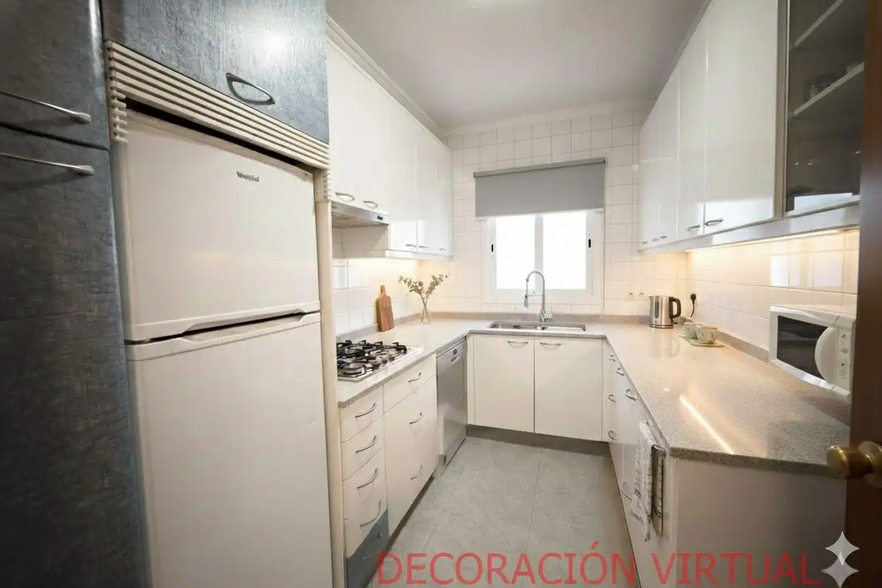 Küche von Wohnung zum Verkauf in Vilagarcía de Arousa mit Heizung